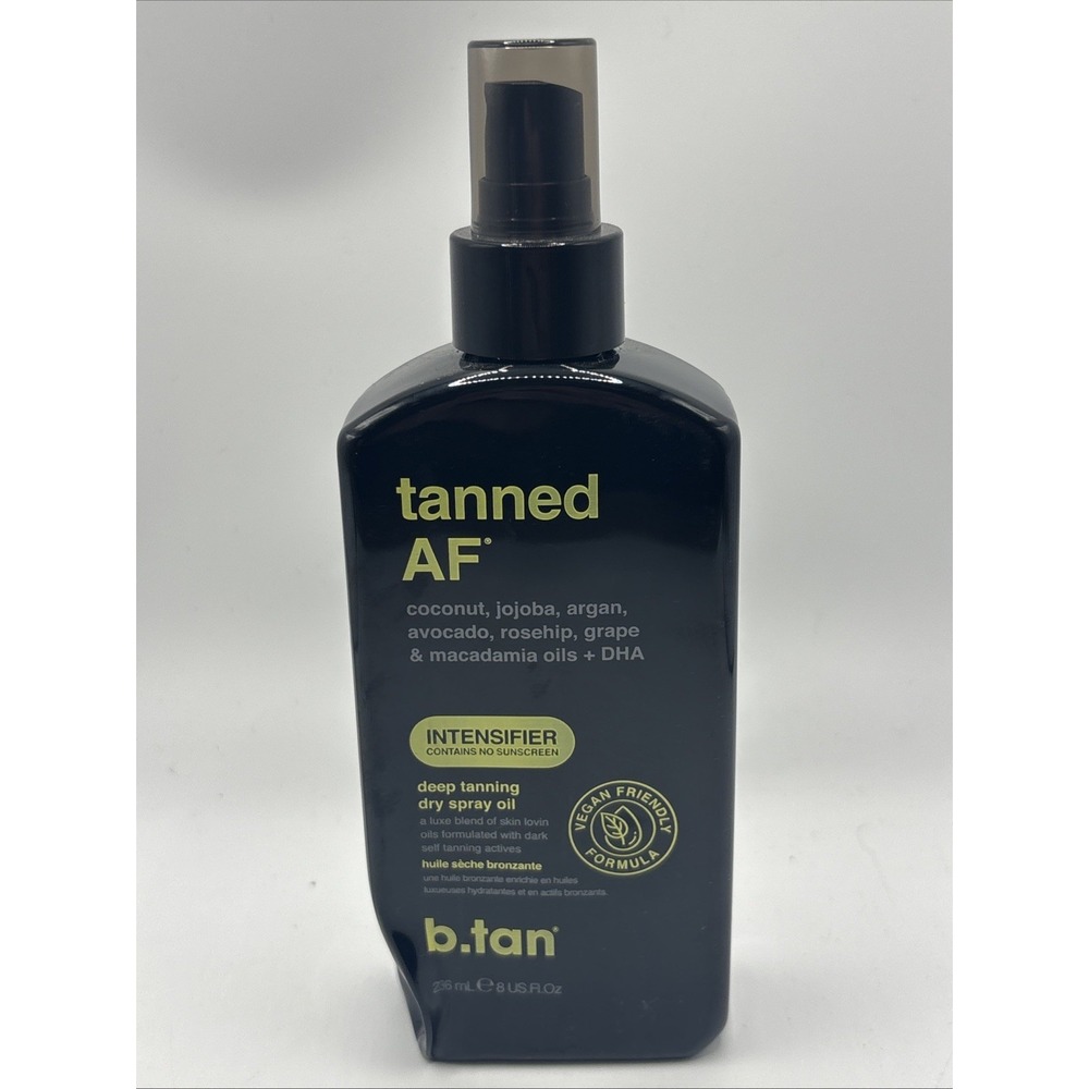 B. Tan Tanned AF Intensifier Accelerating Tanning Hydrated Oil Enhance 8 fl oz
